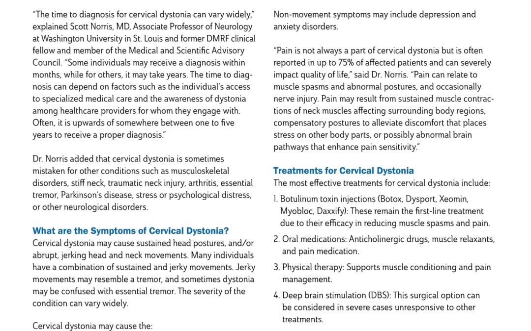 Cervical dystonia