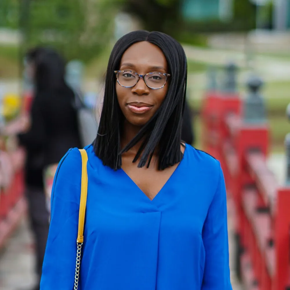 woman with a sleek bob