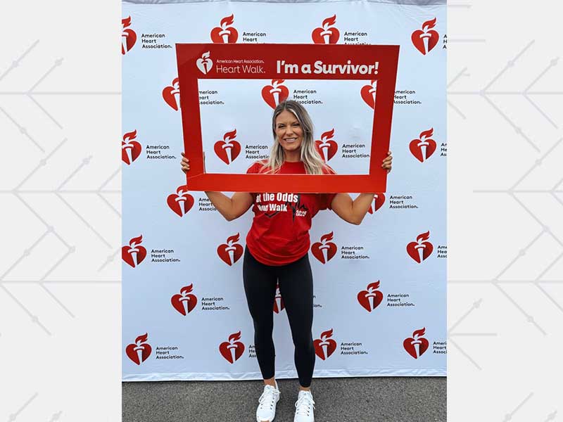 Julie Iacovelli at the Heart Walk