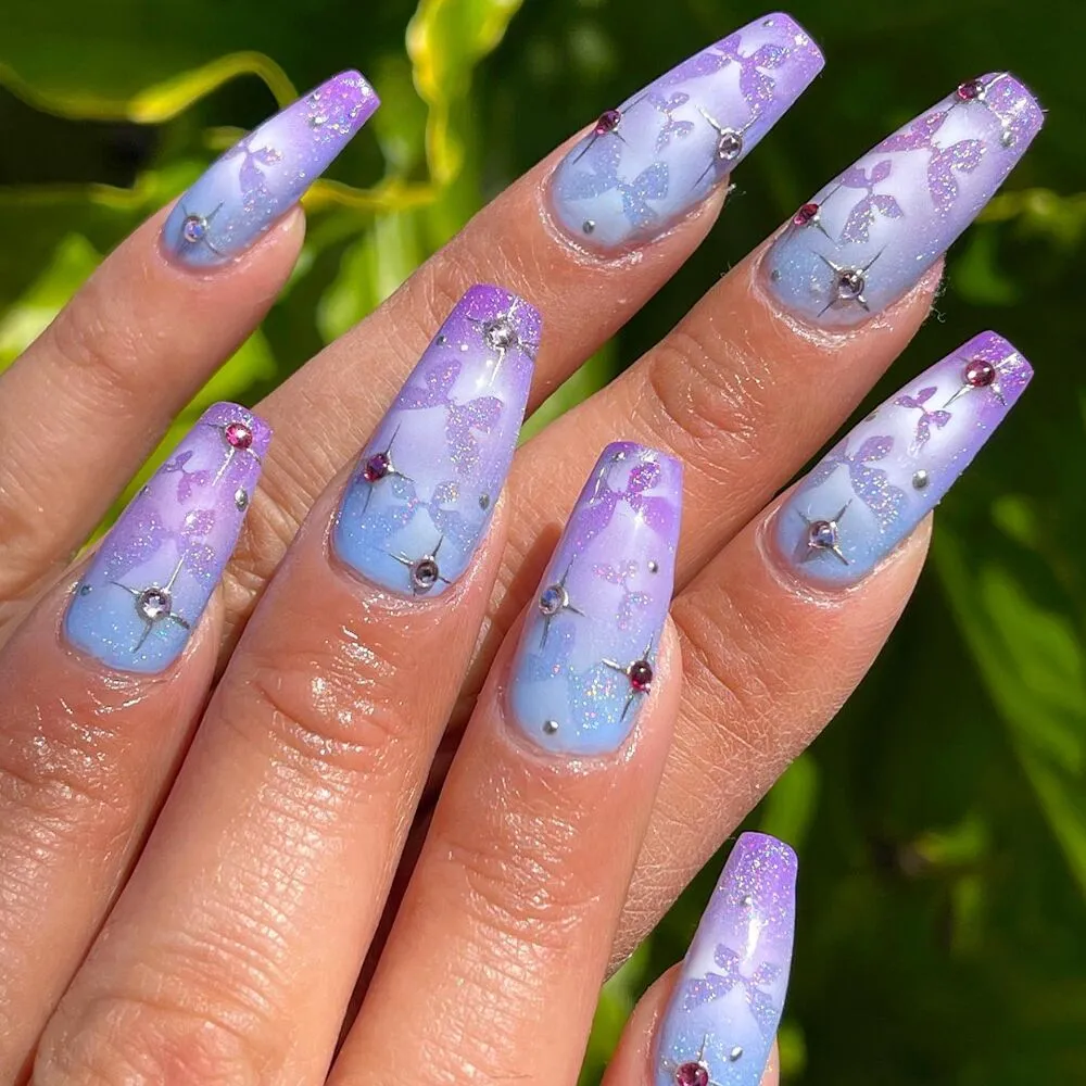 Butterfly nail art
