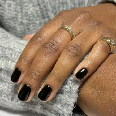 Dark brown black nails